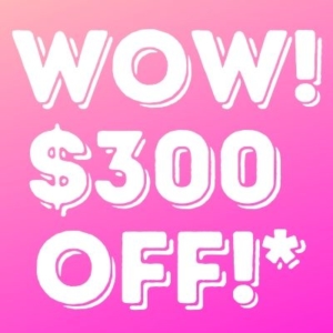 $300 off special