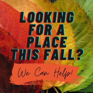 call us for fall availability